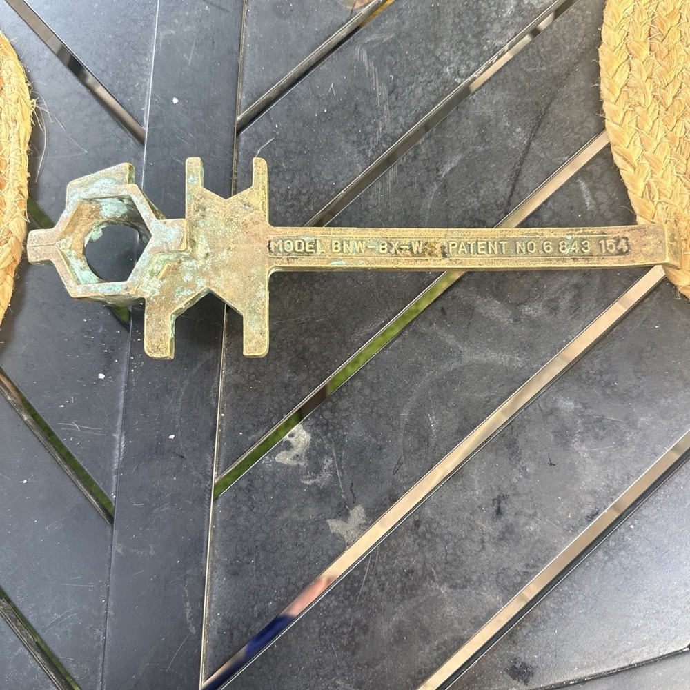 Vestil BNW-BX-W Non Sparking Bronze Alloy Drum Bung Nut Wrench 12" Length